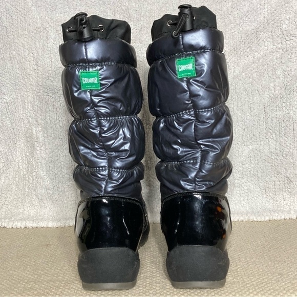 Cougar Minty Women's Black/Gun Metal Pull On Warm Winter Snow Boots Size US 7 M - Picture 4 of 12
